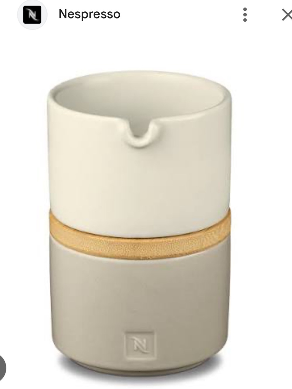 Nespresso Stackable Serving Set (Creamer/Milk and Sugar Set)